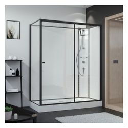 Breuer Komplettdusche als Schiebetür mit Seitenwand 900x1200mm Anschlag rechts Kl... BREUER-9449031001023 4062963334208 (Abb. 1)