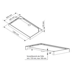 Breuer Komplettdusche als Schiebetür mit Seitenwand 900x1200mm Anschlag rechts Kl... BREUER-9449031001023 4062963334208 (Abb. 1)