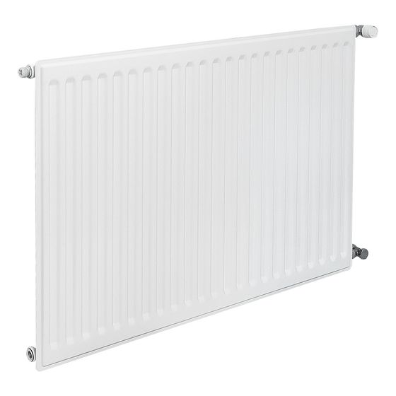 Brötje Flachheizkörper EuroProfil Typ 10 S 500x43x2700mm, profilierte Front, Weiß, 841W bei 70/40/20 Grad C