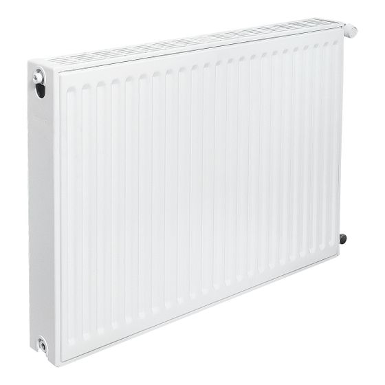 Brötje Flachheizkörper EuroProfil Kompakt Typ 22 K 600x102x2400mm, profilierte Front, Weiß, 2561W bei 70/40/20 Grad C