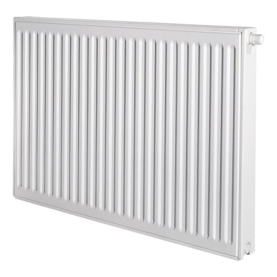 Brötje Ventil-Flachheizkörper MidiProfil Typ 11 300x70x500mm, profilierte Front, Weiß, rechts, 155W bei 70/40/20 Grad C