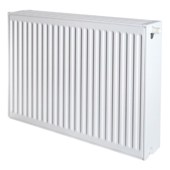 Brötje Ventil-Flachheizkörper EuroProfil Excellent Typ 33 E 500x158x2700mm, profilierte Front Weiß rechts, 3432W bei 70/40/20