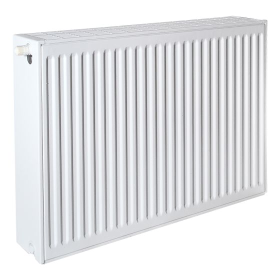 Brötje Ventil-Flachheizkörper EuroProfil Excellent Typ 33 E 500x158x1100mm, profilierte Front, Weiß links, 1398W bei 70/40/20