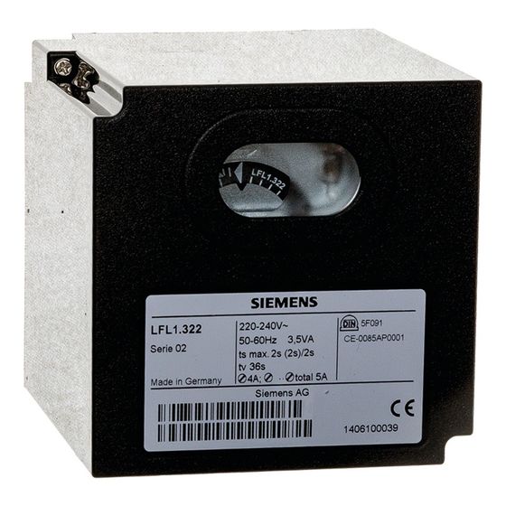 Brötje Gasfeuerungsautomat LFL 1.322, 230V 52/60Hz ohne Sockel, 710427