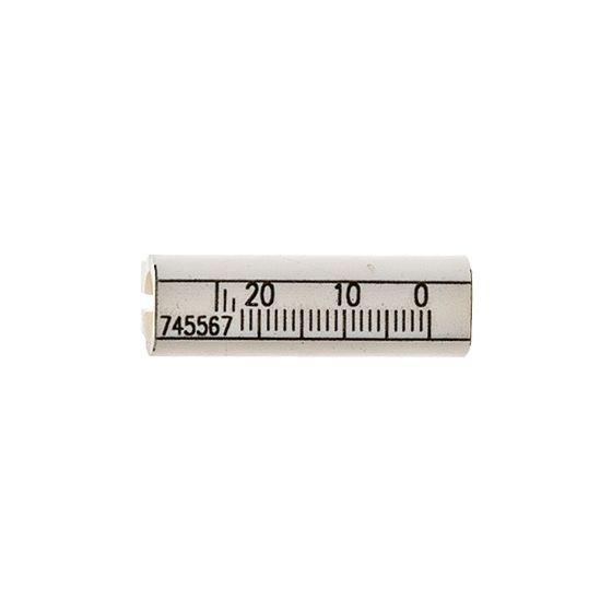 Brötje Einstellskala 0–25, 37mm lang, D 12/7,9