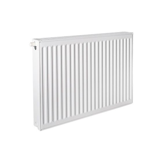 Brötje Ventil-Flachheizkörper MidiProfil Typ 22 300x102x1200mm, profilierte Front, Weiß, links, 712W bei 70/40/20 Grad C