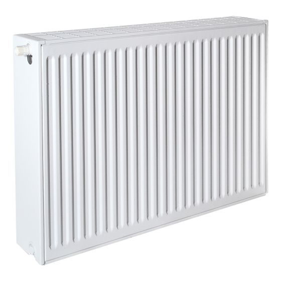 Brötje Ventil-Flachheizkörper MidiProfil Typ 33 900x158x2400mm, profilierte Front, Weiß, links, 4833W bei 70/40/20 Grad C