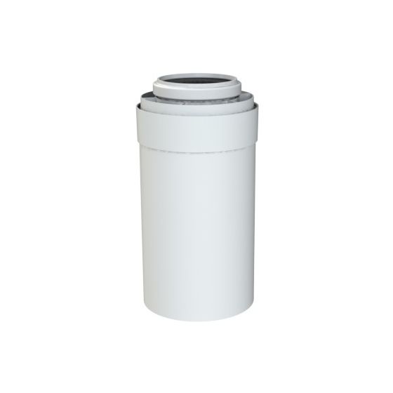 Brötje Verlängerungsrohr konzentrisch K60 KR500, 500mm, AL/PPS, Weiß