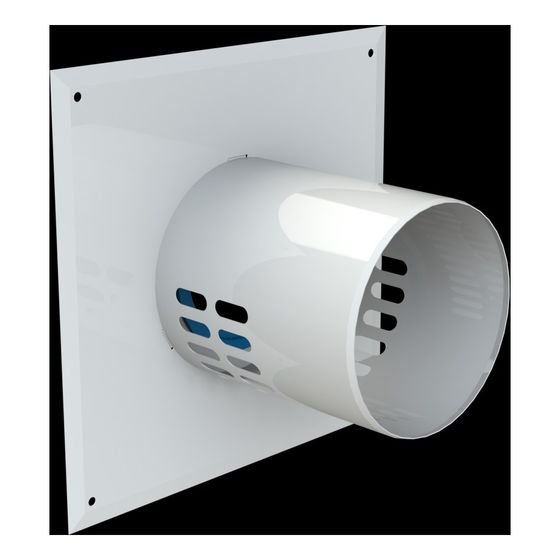 Brötje Luftansaugadapter LAA konzentrisch AL, für DN 100, Farbe Weiß