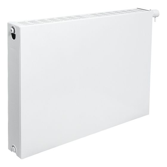 Brötje Ventil-Flachheizelement MidiPlan Typ 21 MPP 300x72x500mm, glatter Front, Weiß, rechts, 222W bei 70/40/20 Grad C