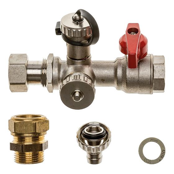 Brötje Kugelhahn 22 mm für Vorlauf IAS2