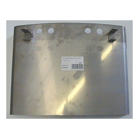Brötje Feuerraumblech 300mm L30, 932950