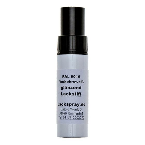Brötje Farbdose mit Pinsel 12ml, RAL 9016 Verkehrsweiß