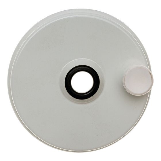 Brötje Deckel 125mm mit Messöffnung, Aluminium