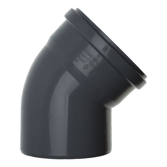 Brötje Abgasbogen 45 Grad PPS B 160/45 für SAS DN 160 aus Kunststoff