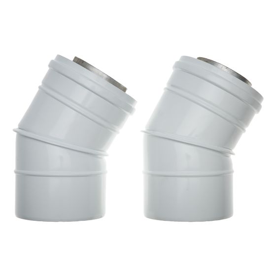 Brötje Bogen 30 Grad für DN 70/110, 2 Stück