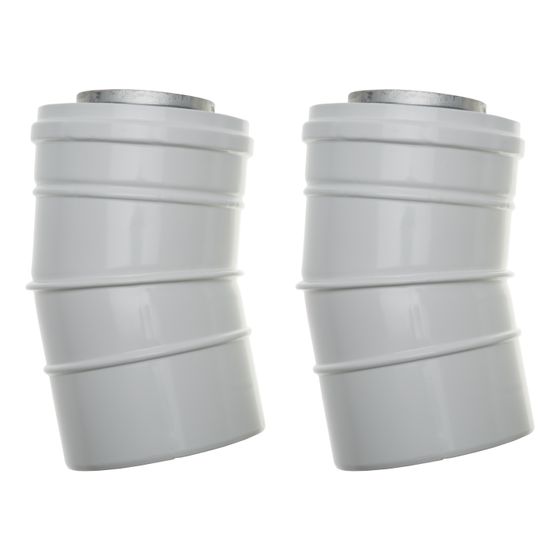 Brötje Bogen 15 Grad für DN 70/110, 2 Stück
