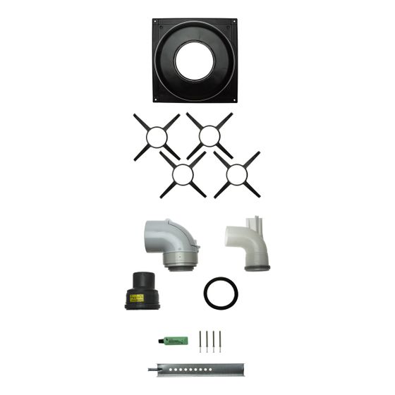 Brötje Abgasleitungs-Set Kessel-Schacht DN 80/125, PPs/Al mit Erweiterung auf DN 110