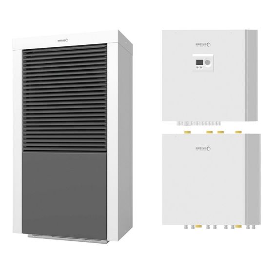 Brötje Luft-Wasser-Wärmepumpe BLW-C Neo 12 B, 7,99kW bei A7/W35, R410A, mit Powerbox PB 12 B und Hydrobox HB 12 B