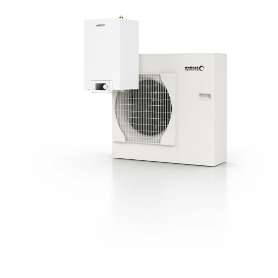 Brötje Luft-Wasser-Wärmepumpe Inverter BLW Split 11 C, 10,07 bei A7/W35, R410A, ohne Heizstab