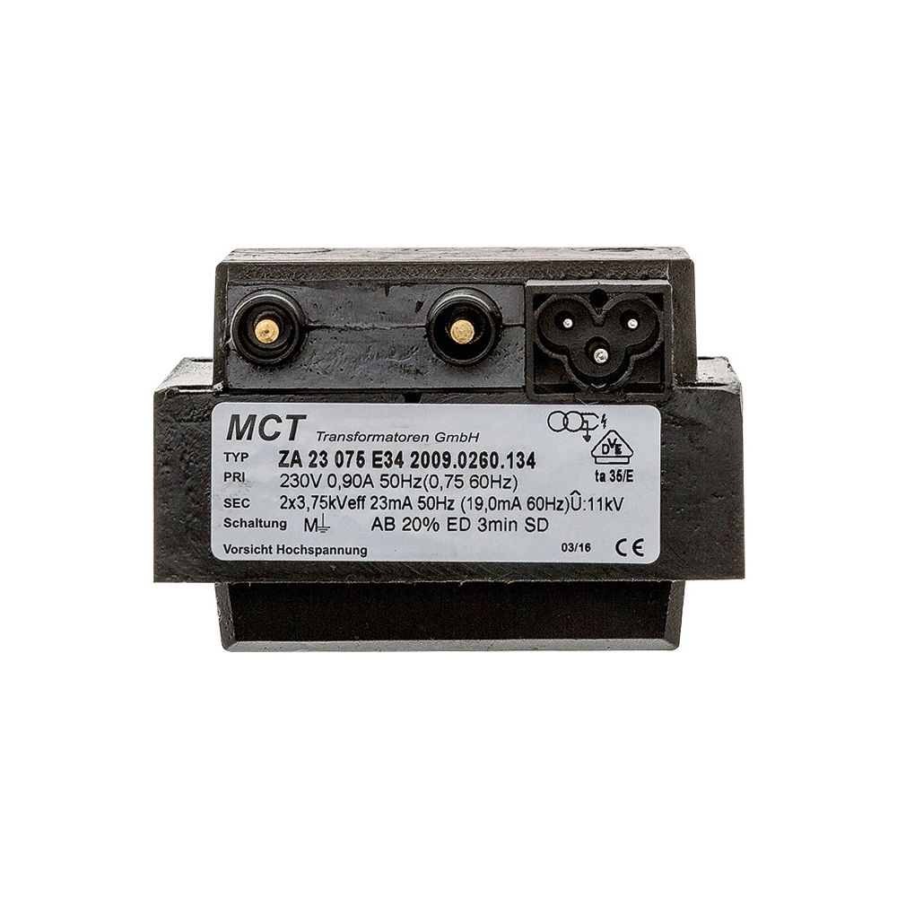 Brötje Zündtrafo ZA 23075 E34 Primit 230V 50Hz Sek. 2x4kV 20mA... BROETJE-611947 4017042611947 (Abb. 1)