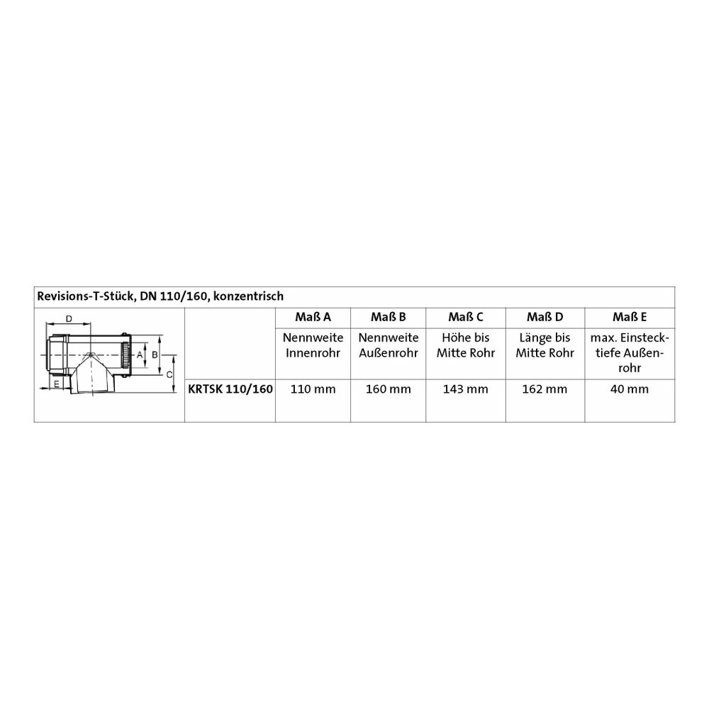 Brötje Revisionststück konzentrisch DN 110/160... BROETJE-654661 4017042654661 (Abb. 3)