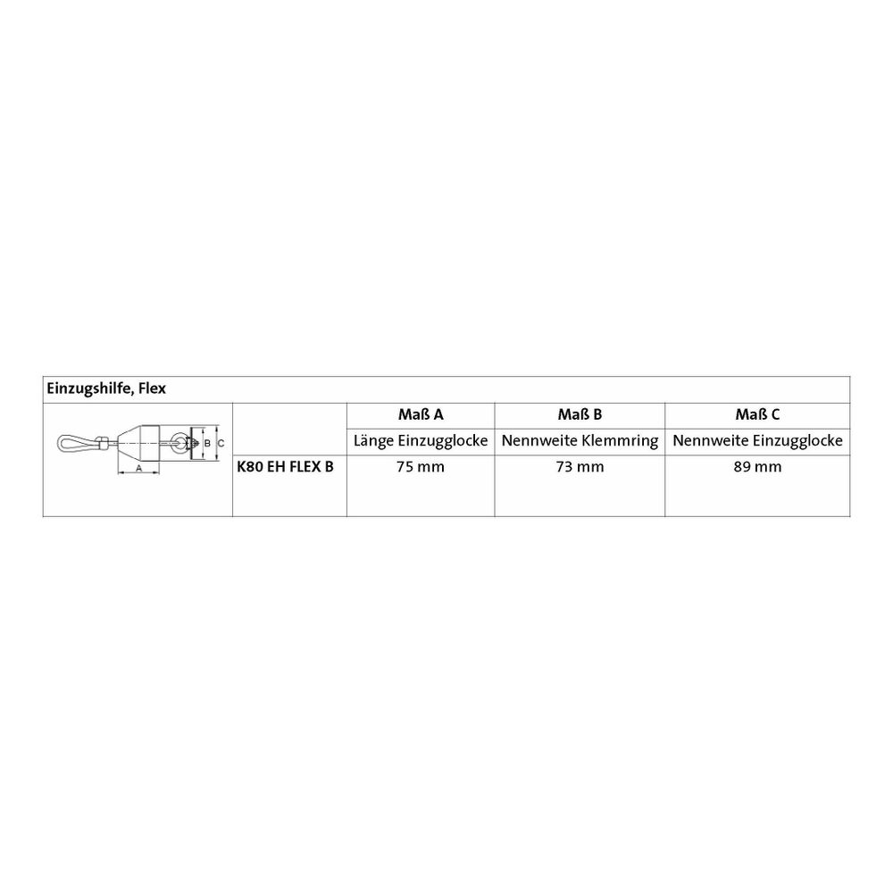 Brötje Einziehhilfe für flexibles Abgasrohr DN 80... BROETJE-661256 4017042661256 (Abb. 2)