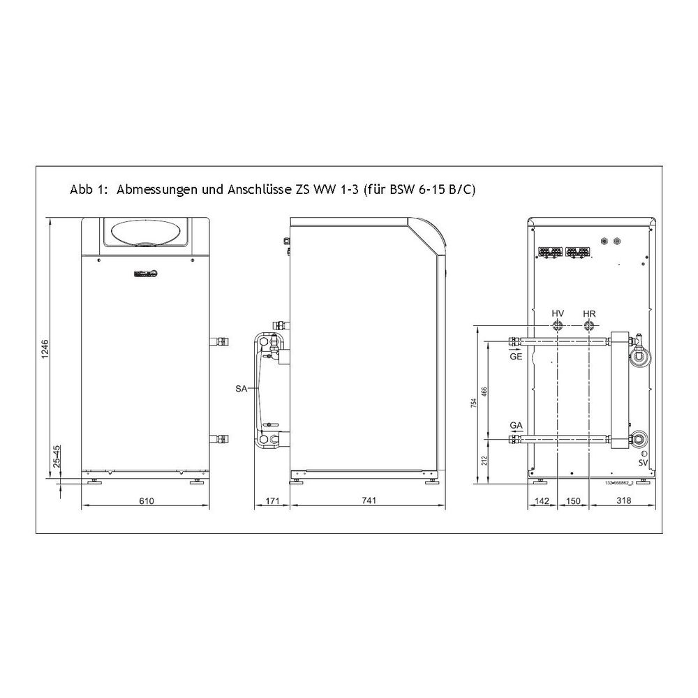 Brötje Zurüst-Set für Betriebsart Wasser/Wasser der SensoTherm BSW 6 und BSW 7... BROETJE-666862 4017042666862 (Abb. 2)