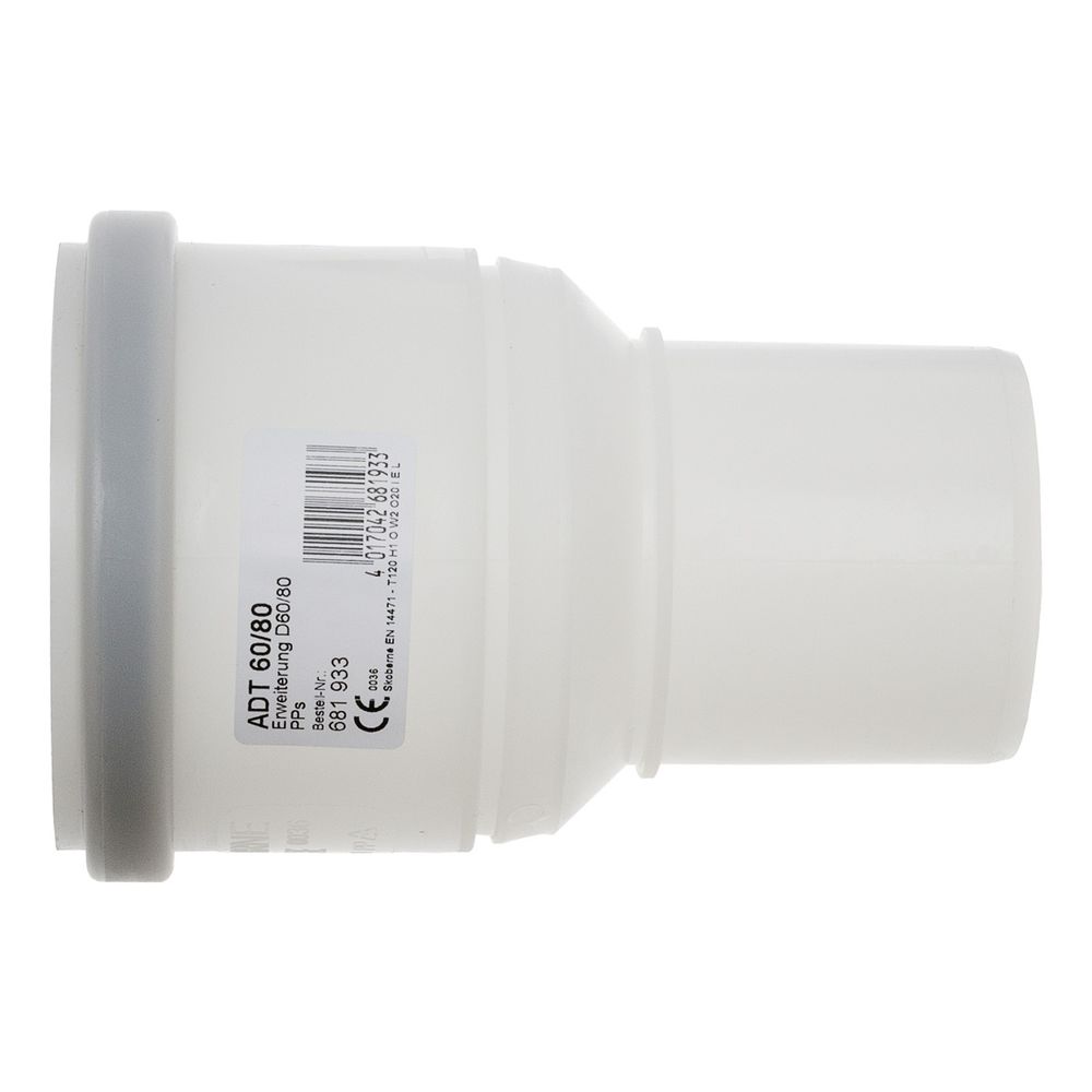 Brötje Adapter Erweiterung PPs von DN 60 auf DN 80... BROETJE-681933 4017042681933 (Abb. 1)