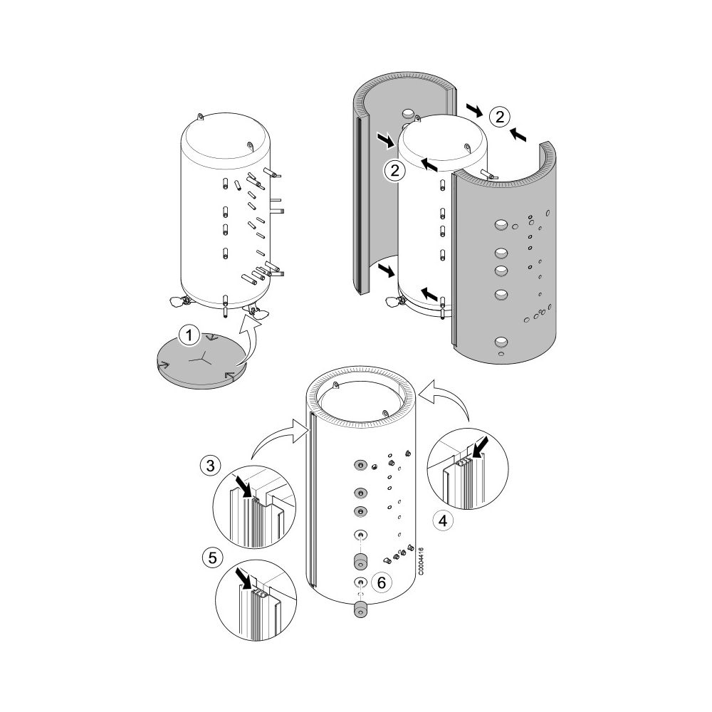 Brötje Wärmedämmung, für SPZ WD 800 C, 7630654... BROETJE-7630654 4017042139618 (Abb. 1)