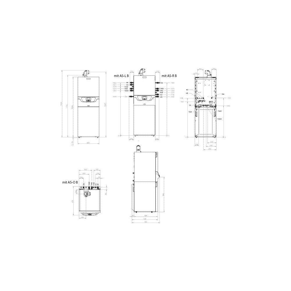 Brötje Gas-Brennwertwärmezentrum BMK 20/24 RSP 160 B, 2,4-20,0kW, mit Rohrwendelspeich... BROETJE-7646477 4017042158237 (Abb. 3)