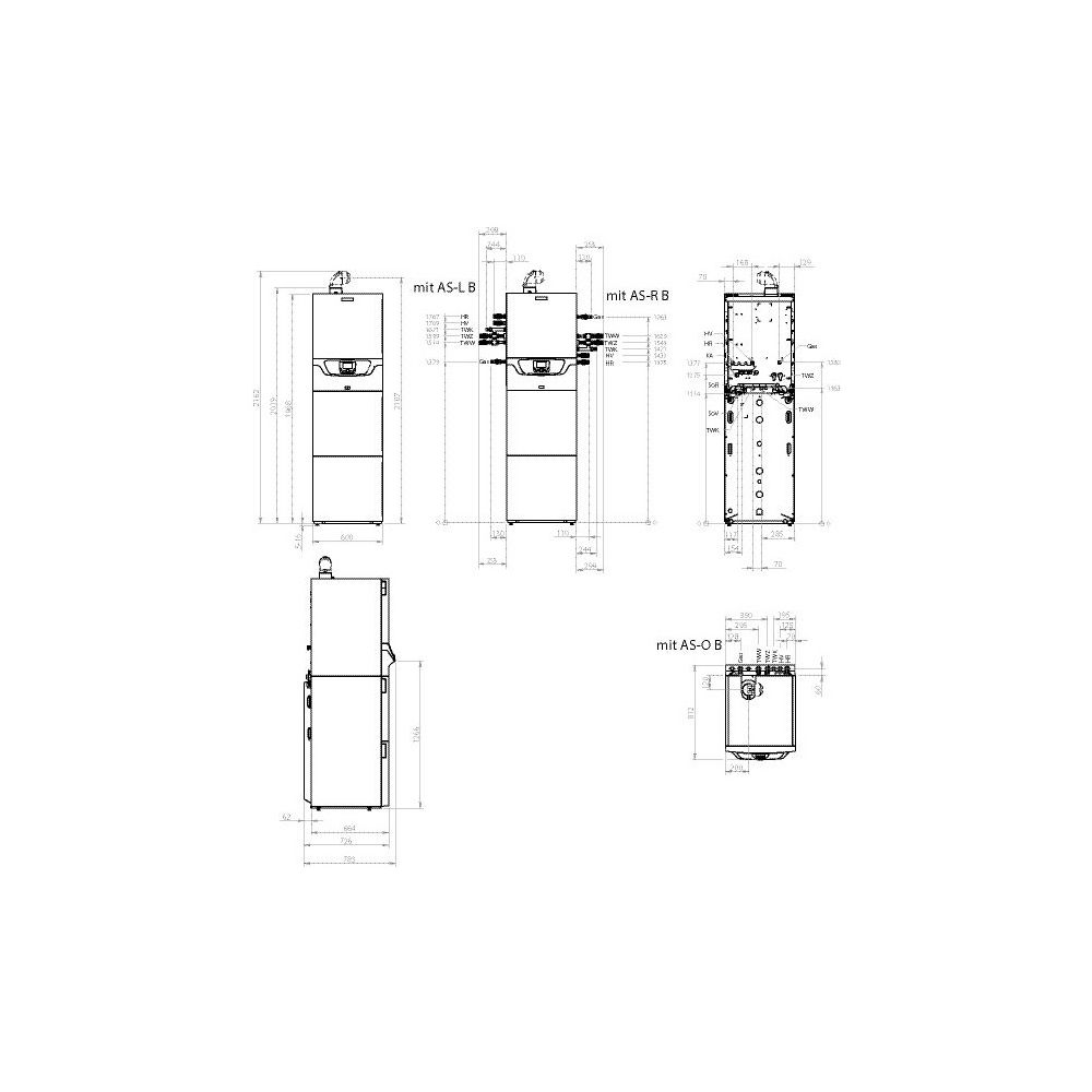 Brötje Gas-Brennwert-Solarkessel BMR 20/24, 2,4-20,0kW, Solar-Schichtenspeicher SSP 22... BROETJE-7646479 4017042158251 (Abb. 3)