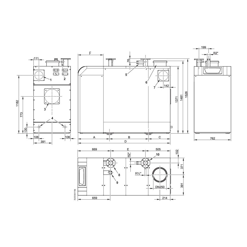 Brötje Gas-Brennwertkessel SGB 540 I, E-Gas, 108,0–540,0kW, Weiß... BROETJE-7697652 4017042187107 (Abb. 3)