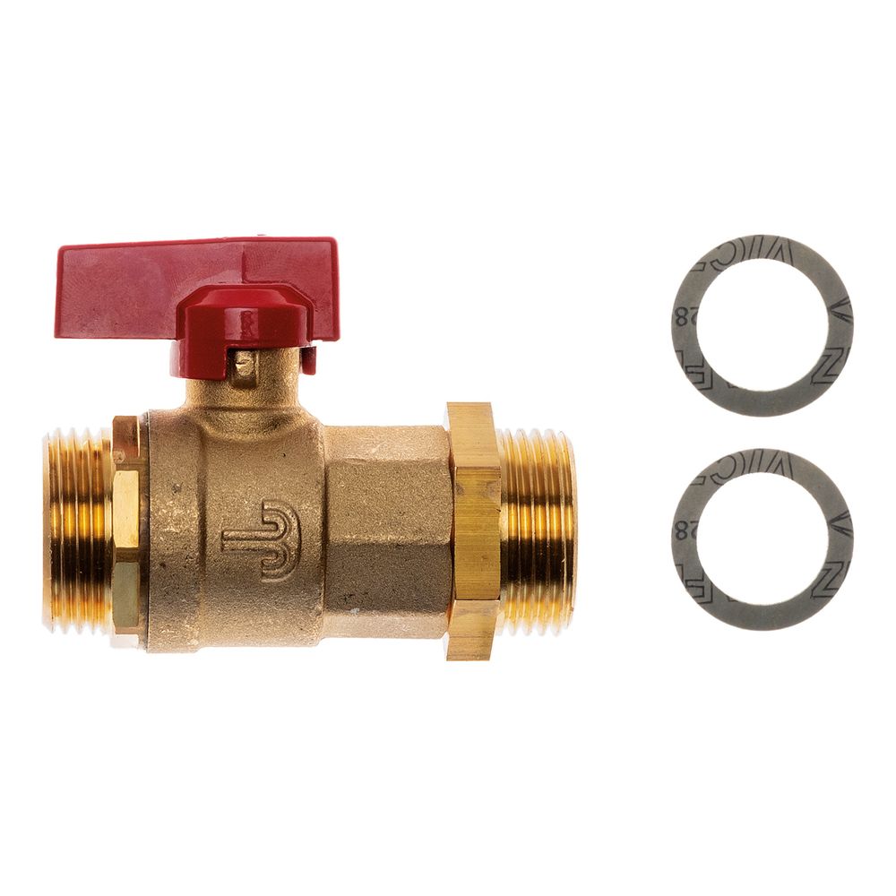 Brötje Kugelhahn Trinkwarmwasser DN 20 AG x AG G 1" x G 1" für DWM... BROETJE-7770085 4017042229708 (Abb. 1)