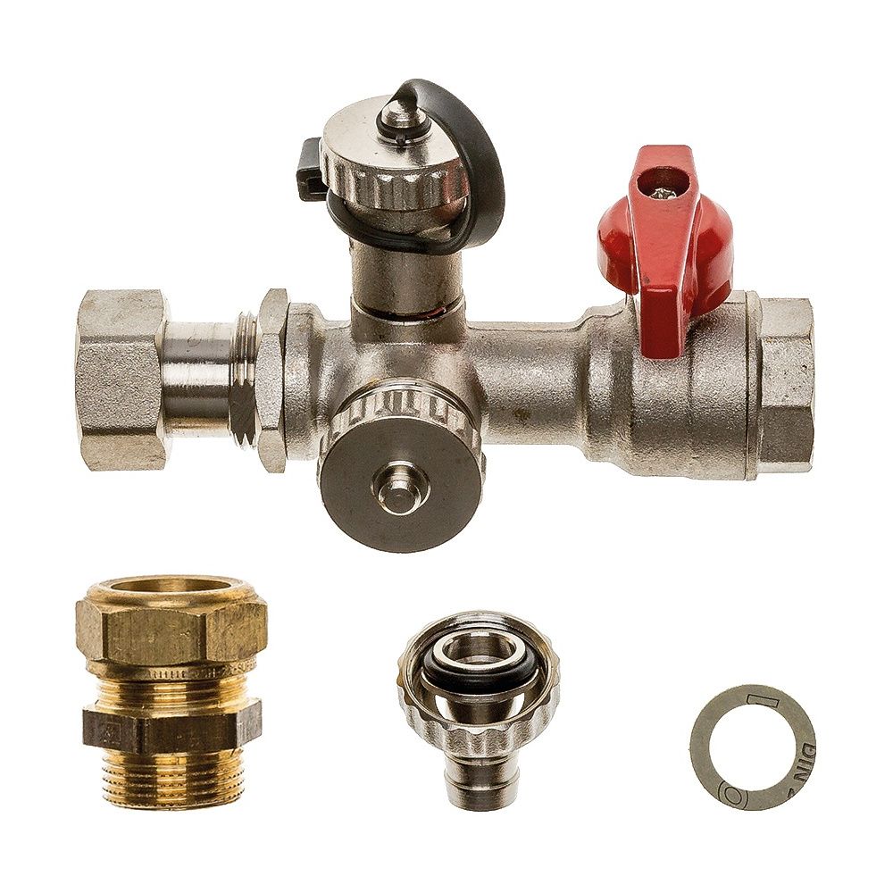 Brötje Kugelhahn 22 mm für Vorlauf IAS2... BROETJE-907415 4017042907415 (Abb. 1)