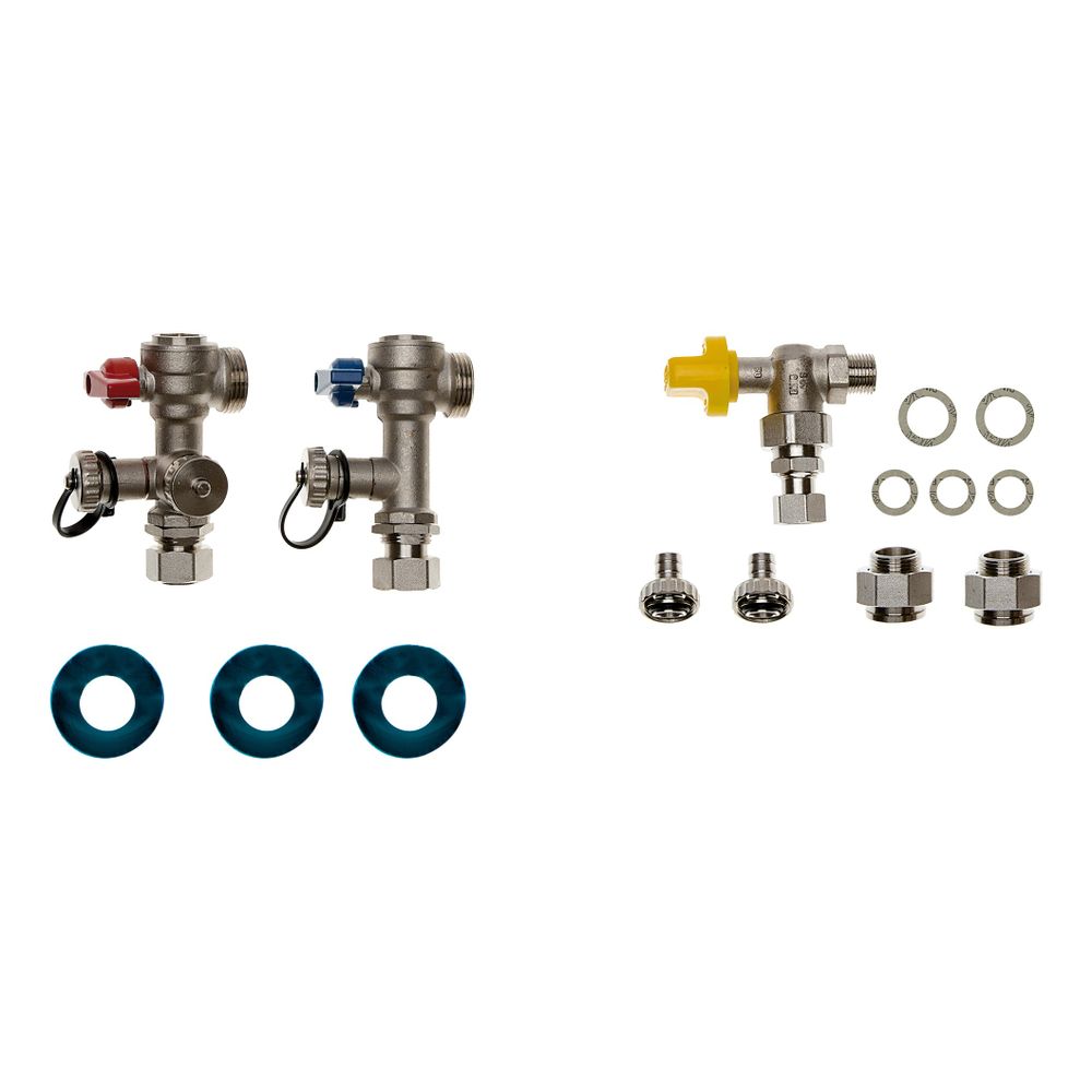 Brötje Anschlussset Unterputz 1/2" für Heiz- und Gasanschluss in Eckform, zu EcoTherm W... BROETJE-970150 4017042970150 (Abb. 1)
