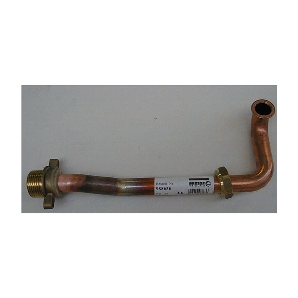 Brötje Anschlussrohr Rücklauf für WGB 2.28/2.38 Heizkreis 2... BROETJE-988636 4017042988636 (Abb. 1)