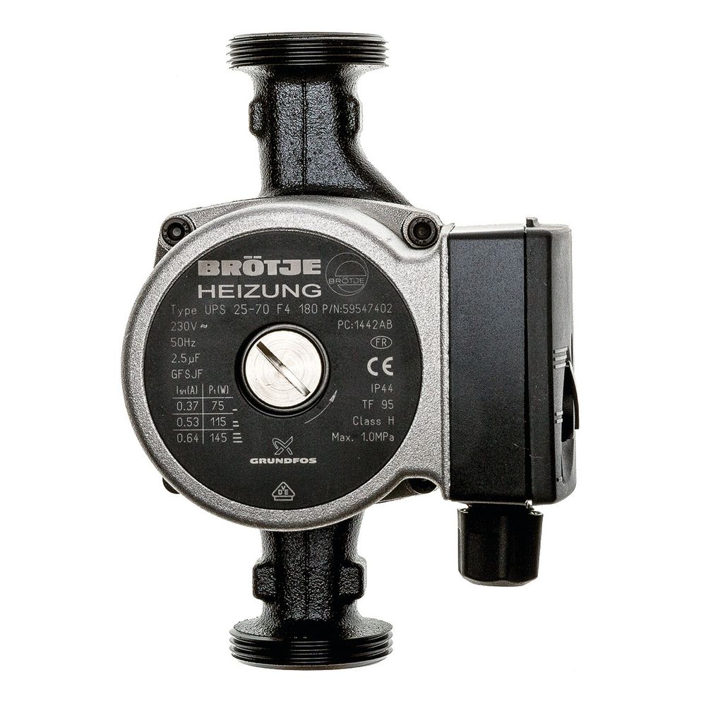 Brötje Ladepumpe UPS 25-70 180mm Ersatz CP 63... BROETJE-990172 4017042990172 (Abb. 1)