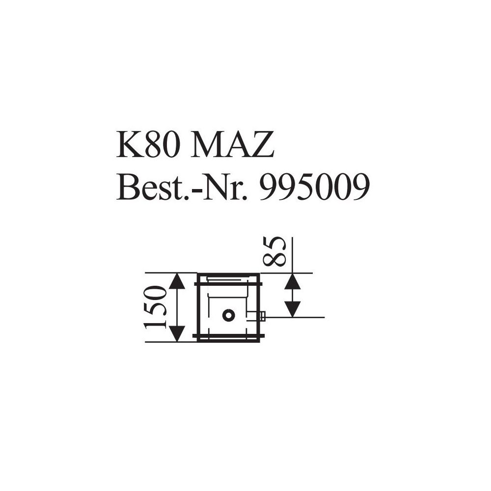 Brötje Messöffnung, für Abgas/Zuluft K80 MAZ... BROETJE-995009 4017042995009 (Abb. 2)