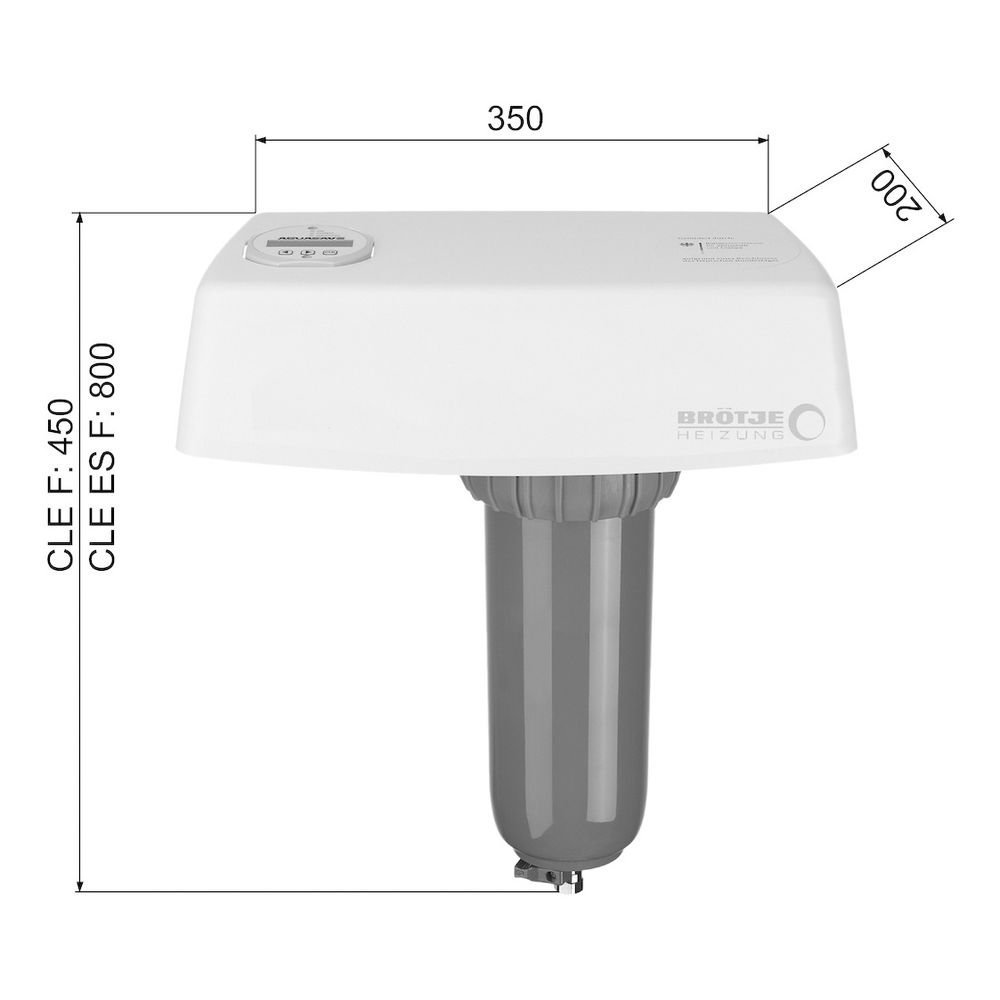Brötje Hauptstromfiltration AC Home B, ohne Moduluntertasse... BROETJE-7778666 4017042230988 (Abb. 3)