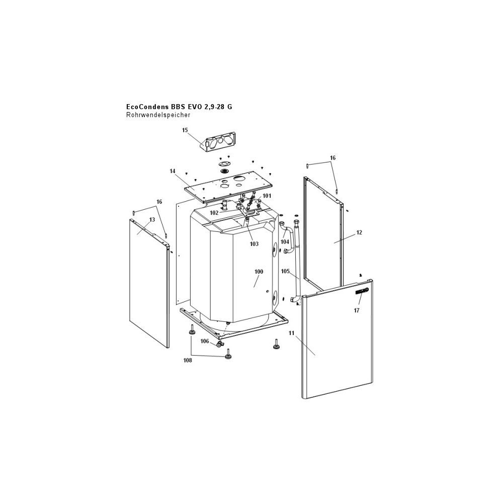 Brötje Vorderwand, für SSP/RSP BBS 2N, 998581... BROETJE-998581 4017042998581 (Abb. 2)
