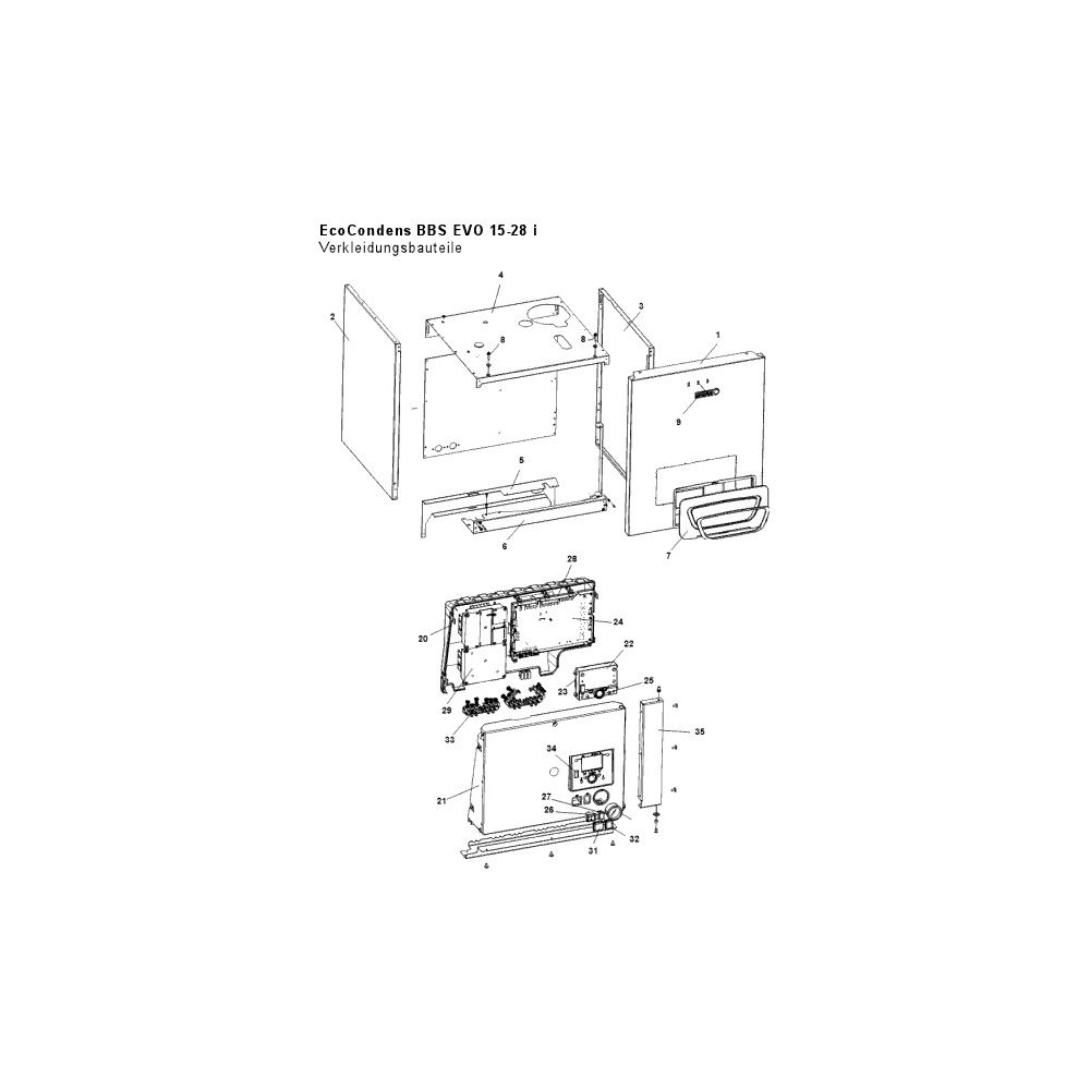 Brötje Gas-Brennwertkessel BBS EVO 28 I, 2,9-28,0kW mit integrierter Trinkwassererwärm... BROETJE-7697659 4017042187152 (Abb. 2)