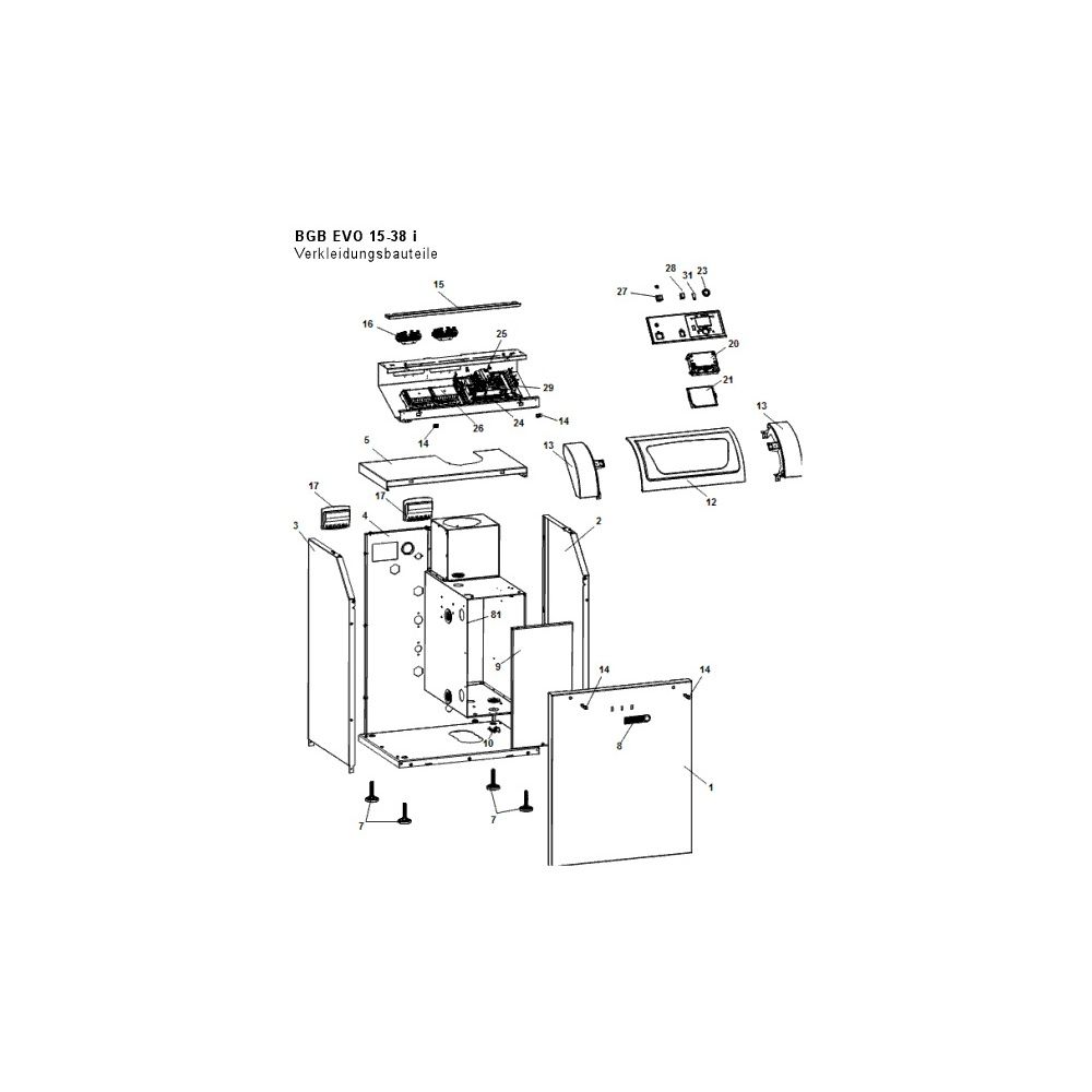 Brötje Bodenstehender Gas-Brennwertkessel BGB EVO 20I, 2,9-20kW, 900x600x481mm... BROETJE-7697622 4017042186841 (Abb. 3)