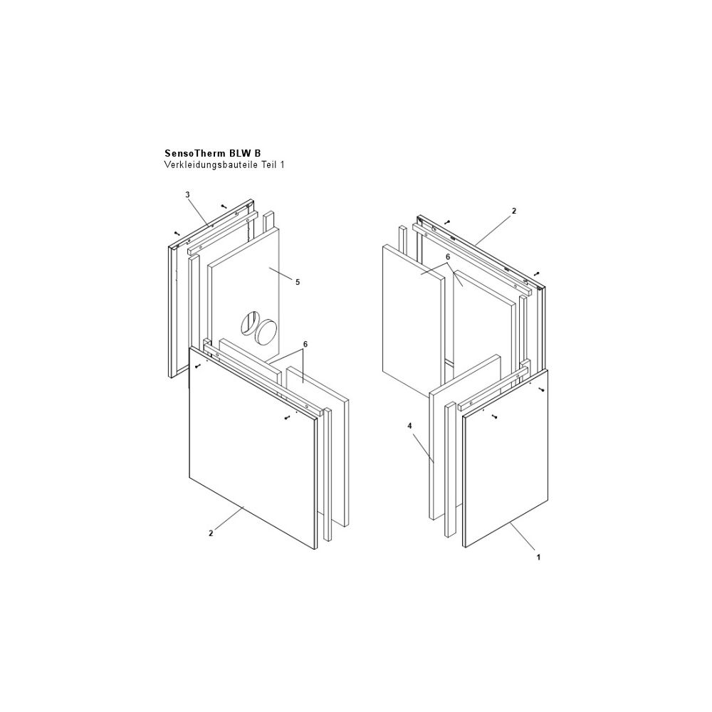 Brötje Verkleidungsvorderwand für BLW B mit Isolierung... BROETJE-7311822 4017042123594 (Abb. 2)