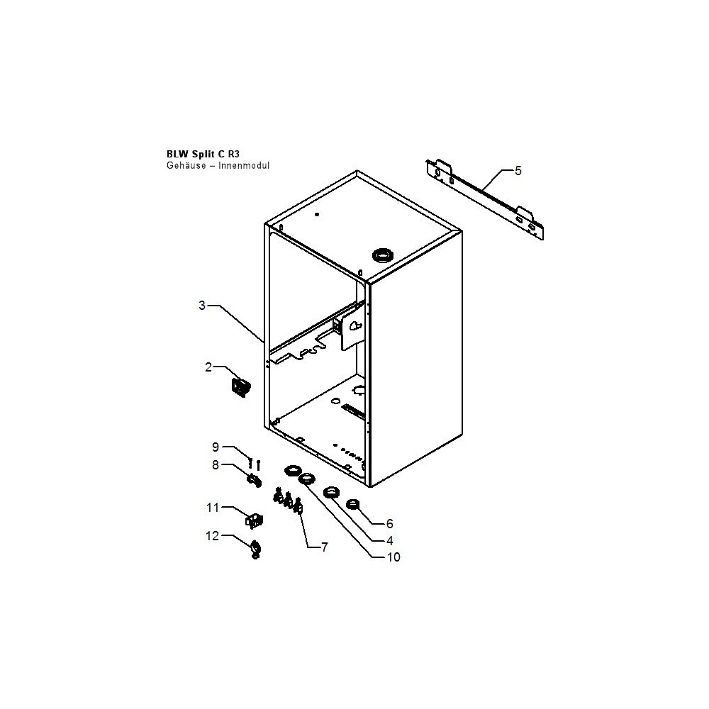 Brötje Inneneinheit für Monoblock Wärmepumpe, mit Heizstab, wandhängend, Regelung, Sic... BROETJE-7843046 4017042268370 (Abb. 3)