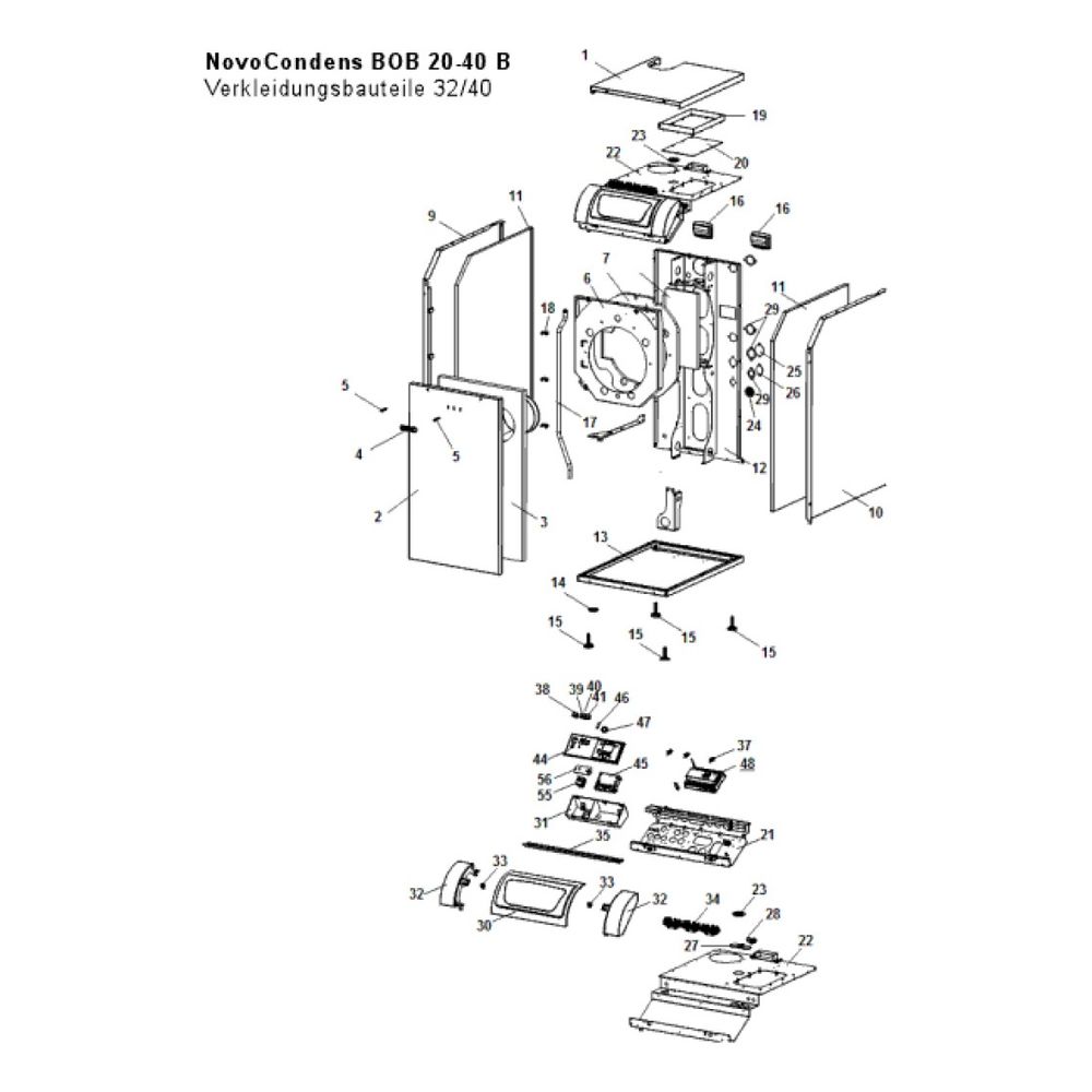 Brötje Isolierungsblende vorne komplett für BOB 32/40... BROETJE-7683714 4017042182935 (Abb. 2)