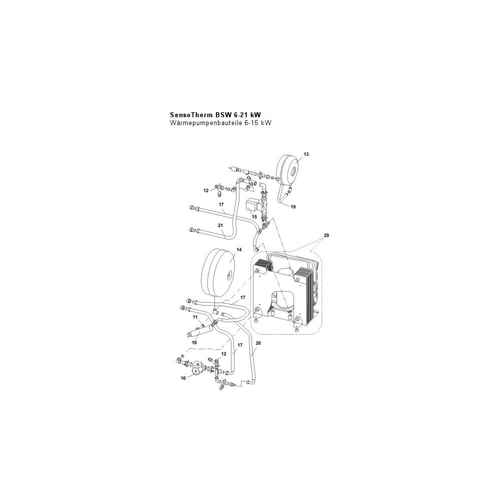 Brötje Membran-Ausdehnungsgefäß 8l Sole, für BSW 6-8... BROETJE-648424 4017042648424 (Abb. 2)