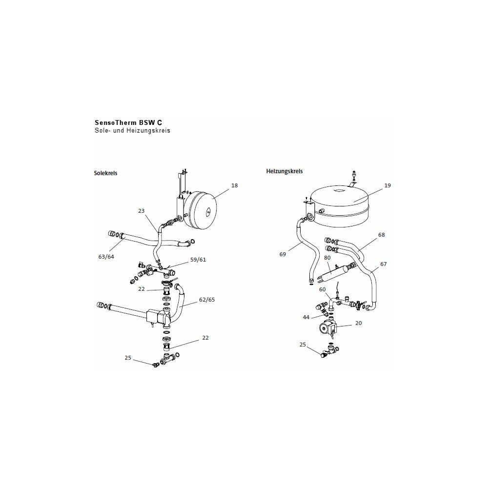 Brötje Heizungspumpe UPS 15-50, für BSW 6/7... BROETJE-670494 4017042670494 (Abb. 2)