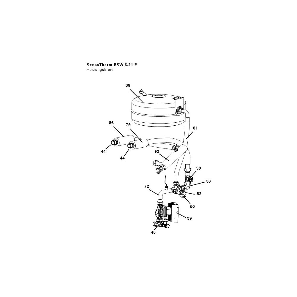 Brötje Ausdehnungsgefäß Heizung 35 Liter für BSW 8–21... BROETJE-670487 4017042670487 (Abb. 2)