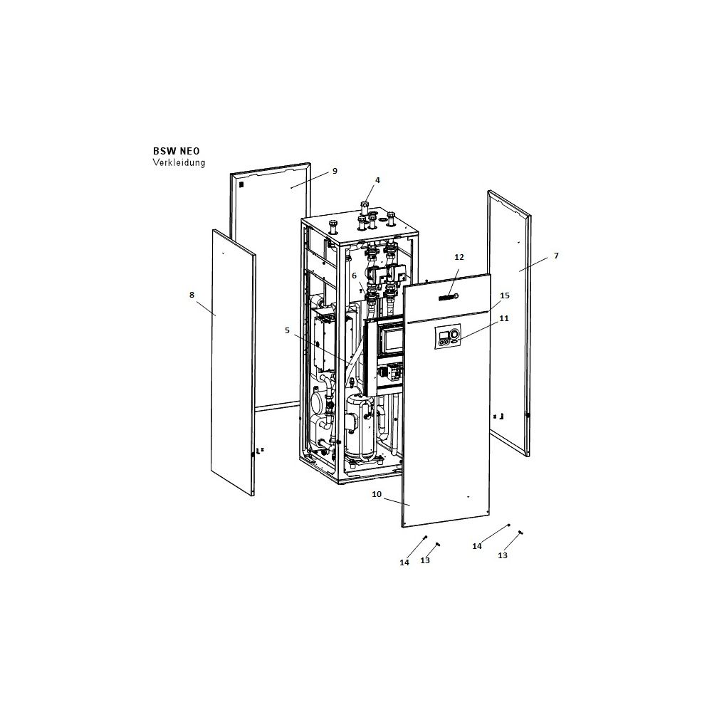 Brötje Sole-Wasser-Wärmepumpe BSW Neo 20, 20,10kW bei B0/W35, R410A... BROETJE-7696441 4017042185608 (Abb. 4)